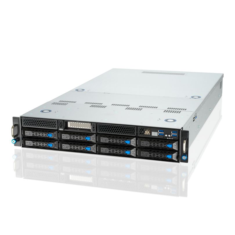 Server ASUS ESC4000A-E11, Rack 2U, fara procesor,  Intel socket 4677  max 280 W, fara memorie, 8 x LFF, 2 x 2200 W