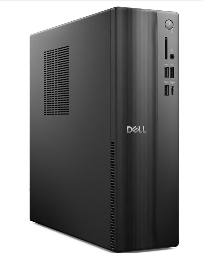 Desktop PC DELL Slim ECS1250 SFF, Intel Core i5-14400 (10 C / 16 T, 2.5 GHz - 4.7 GHz, 20 MB cache, 65 W), 16 GB DDR5, 512 GB SSD, Fara unitate optica, Intel UHD Graphics 730 Partajata, 180 W, Windows 11 Pro