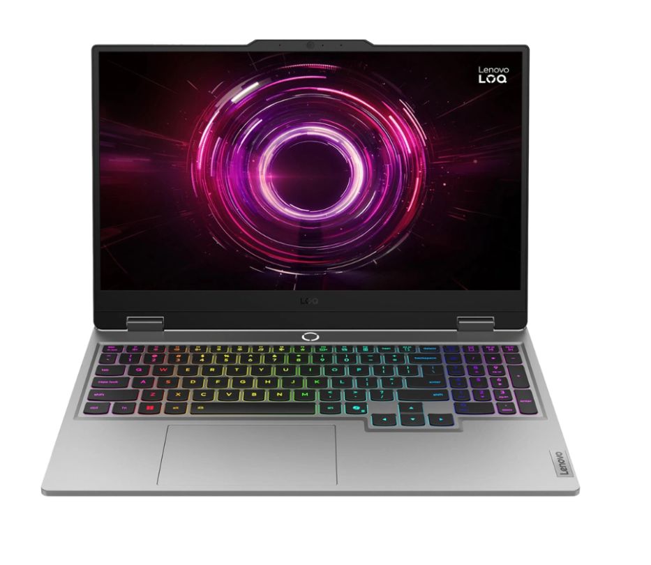 Laptop Lenovo LOQ 15AHP10 83JG003CPB, 15.6 inch 1920 x 1080, AMD Ryzen 5 220 (6 C / 12 T, 3.2 GHz - 4.9 GHz, N/A cache, N/A), 32 GB DDR5, 512 GB SSD, Nvidia GeForce RTX 5050, Fara sistem de operare, Tastatura US, Luna Grey