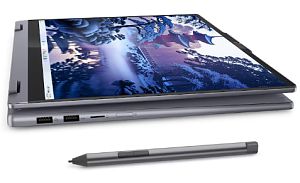 Laptop Lenovo IdeaPad 5 2-in-1 16IAL10 83KS004NRM, 16 inch 1920 x 1200 Touchscreen, Intel Core ultra 7 255H (16 C / 16 T, 2.0 GHz - 5.1 GHz, 24 MB Intel® Smart Cache cache, 45 W), 16 GB LPDDR5X, 1 TB SSD, Intel Arc 140T, Free DOS, Tastatura English, Luna Grey