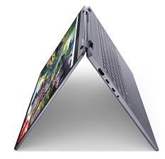 Laptop Lenovo IdeaPad 5 2-in-1 16IAL10 83KS004NRM, 16 inch 1920 x 1200 Touchscreen, Intel Core ultra 7 255H (16 C / 16 T, 2.0 GHz - 5.1 GHz, 24 MB Intel® Smart Cache cache, 45 W), 16 GB LPDDR5X, 1 TB SSD, Intel Arc 140T, Free DOS, Tastatura English, Luna Grey
