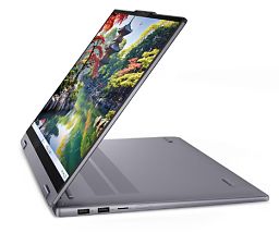 Laptop Lenovo IdeaPad 5 2-in-1 16IAL10 83KS004NRM, 16 inch 1920 x 1200 Touchscreen, Intel Core ultra 7 255H (16 C / 16 T, 2.0 GHz - 5.1 GHz, 24 MB Intel® Smart Cache cache, 45 W), 16 GB LPDDR5X, 1 TB SSD, Intel Arc 140T, Free DOS, Tastatura English, Luna Grey