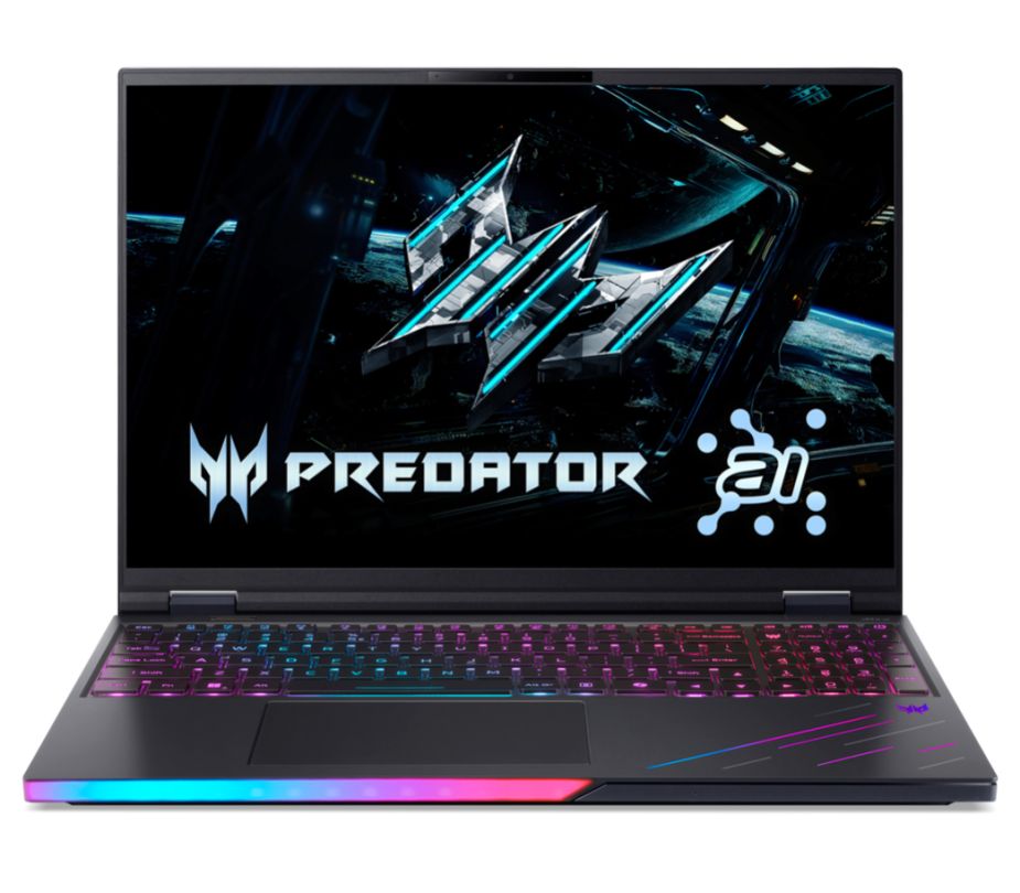 Laptop Acer Predator Helios Neo 16S AI PHN16S-71-7556, 16 inch 2560 x 1600, Intel Core Ultra 7 - 255HX (20 C / 20 T, 2.4 GHz - 5.2 GHz, 30 MB cache, N/A), 16 GB DDR5, 1 TB SSD, Nvidia GeForce RTX 5060, Windows 11 Home, Tastatura US, Negru