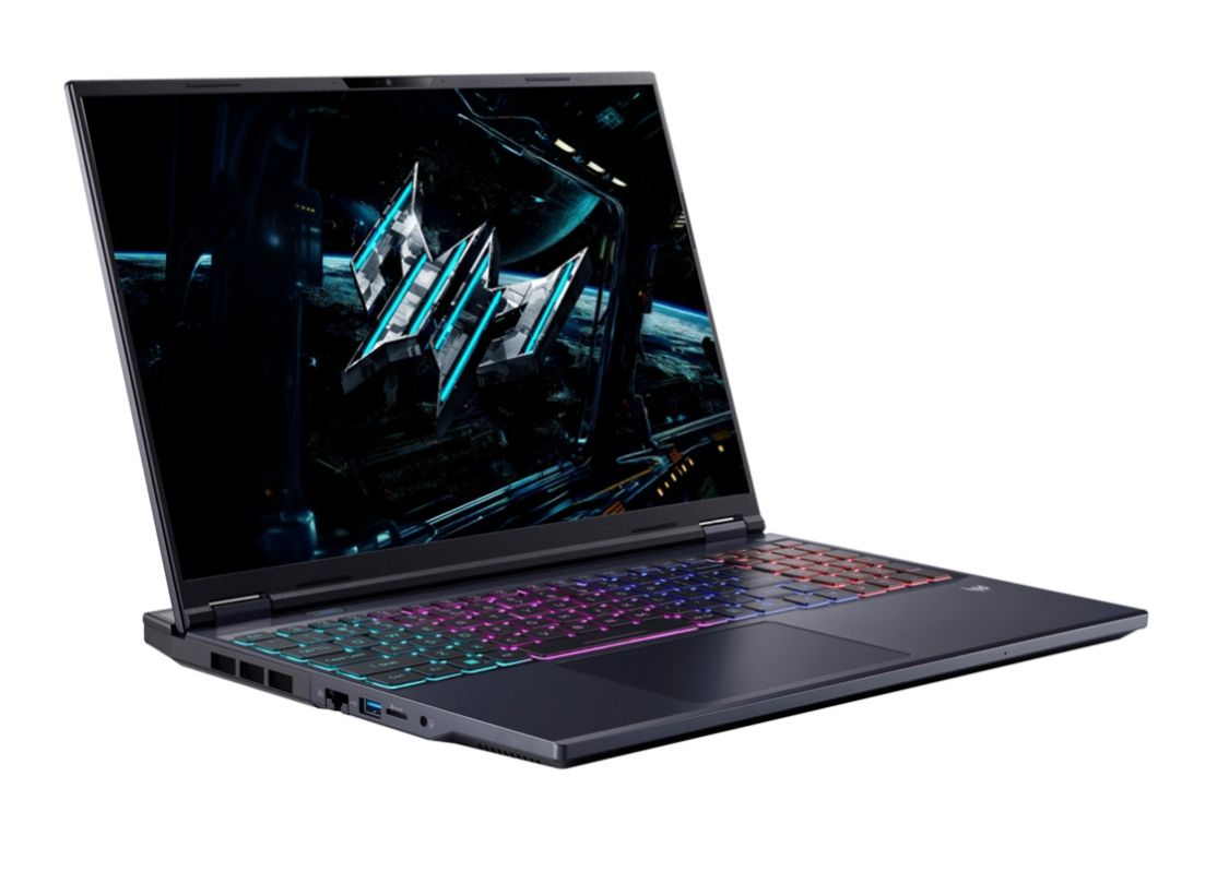 Laptop Acer Predator Helios Neo 16 AI PHN16-73-72GJ, 16 inch 2560 x 1600, Intel Core ultra 7 255HX (20 C / 20 T, 1.8 GHz - 5.2 Ghz, 30 MB cache, N/A), 16 GB DDR5, 1 TB SSD, Nvidia GeForce RTX 5060, Fara sistem de operare, Tastatura US, Negru