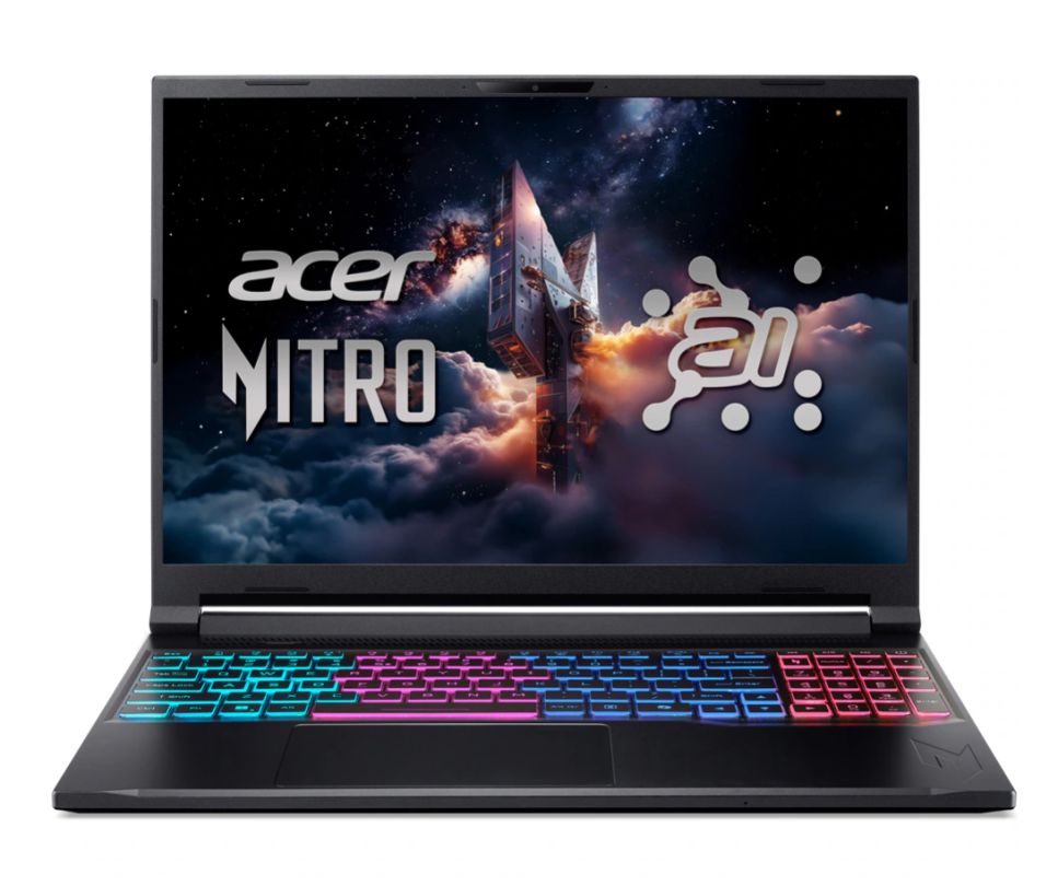 Laptop Acer Nitro V 16S AI ANV16S-61-R7B2, 16 inch 2560 x 1600, AMD Ryzen AI 9 365 (10 C / 20 T, 2.0 GHz - 5 GHz, N/A cache, N/A), 32 GB DDR5, 1 TB SSD, Nvidia GeForce RTX 5070, Fara sistem de operare, Tastatura US, Black