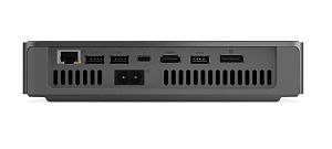 Desktop PC Lenovo IdeaCentre Mini 01IRH10R Mini PC, Intel Core 5 210H (8 C / 12 T, 2.2 GHz - 4.8 GHz, 12 MB cache, 45 W), 16 GB DDR5, 512 GB SSD, Fara unitate optica, Intel Graphics Partajata, Adaptor extern, Windows 11 Pro