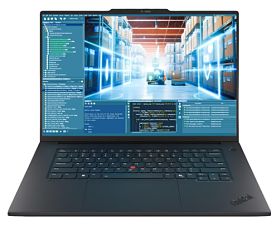 Laptop Lenovo ThinkPad P1 Gen 9 21UE000DGE, 16 inch 2560 x 1600, Intel Core Ultra 9 388H (16 C / 22 T, N/A - 5.1 GHz, 24 MB Intel Smart Cache cache, 45 W), 64 GB LPDDR5x, 1 TB SSD, Intel Intel Arc Graphics, Fara sistem de operare, Tastatura Germana, Negru