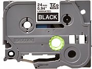 24MM WHITE  ON  BLACK TAPE
