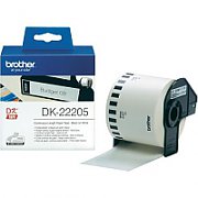 Brother  DK-22205 Banda continua de hartie 62 mm x 30,48 m, negru/alb