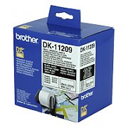 Brother  DK-11209 Etichete de hartie mici pentru adrese 62 mm x 29 mm, negru/alb, 800 buc