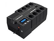 UPS Cyber Power BR1000ELCD, 1000 VA, 600 W, cu management, line-interactive, 8x Schuko, 1x RJ45, 1x USB, 12V/9Ah LCD, Brick, Negru