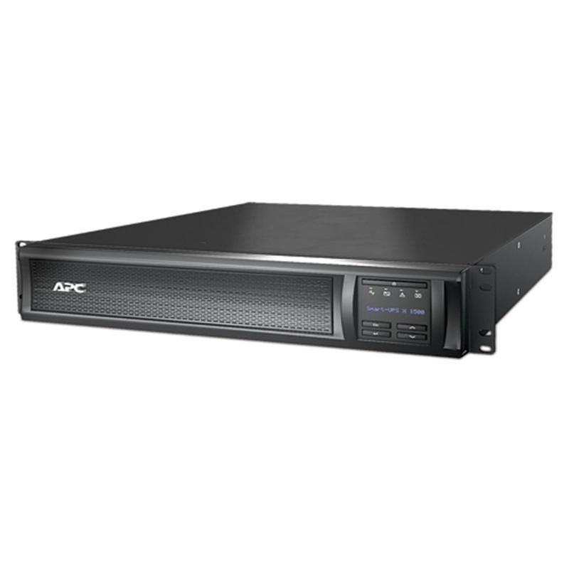 UPS APC SMX1500RMI2U, 1500 VA, 1200 W, cu management, line-interactive, 8x C13, 1x C14, 1x USB, Baterie cu plăci de plumb şi acid, LCD, Rack 2U, Negru
