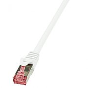 PATCH CORD S/FTP LOGILINK Cat6, LSZH, cupru, 0.5 m, alb, AWG27, dublu ecranat  CQ2021S  (include TV 0.06 lei)