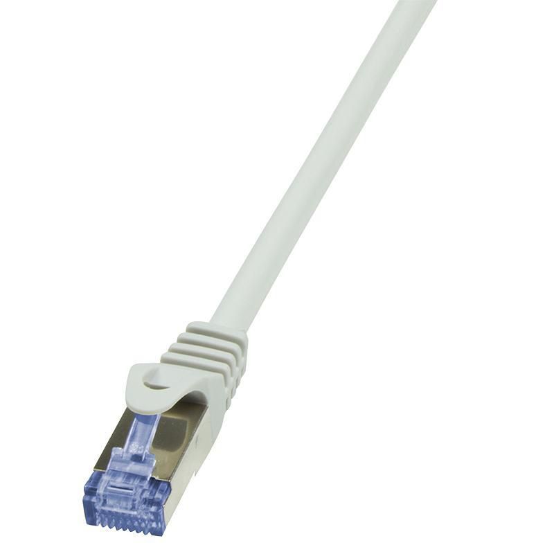 PATCH CORD S/FTP LOGILINK Cat6a, LSZH, cupru, 1 m, gri, AWG26, dublu ecranat  CQ3032S  (include TV 0.06 lei)