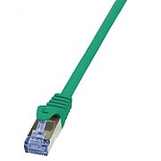 PATCH CORD S/FTP LOGILINK Cat6a, LSZH, cupru, 10 m, verde, AWG26, dublu ecranat  CQ3095S  (include TV 0.75 lei)