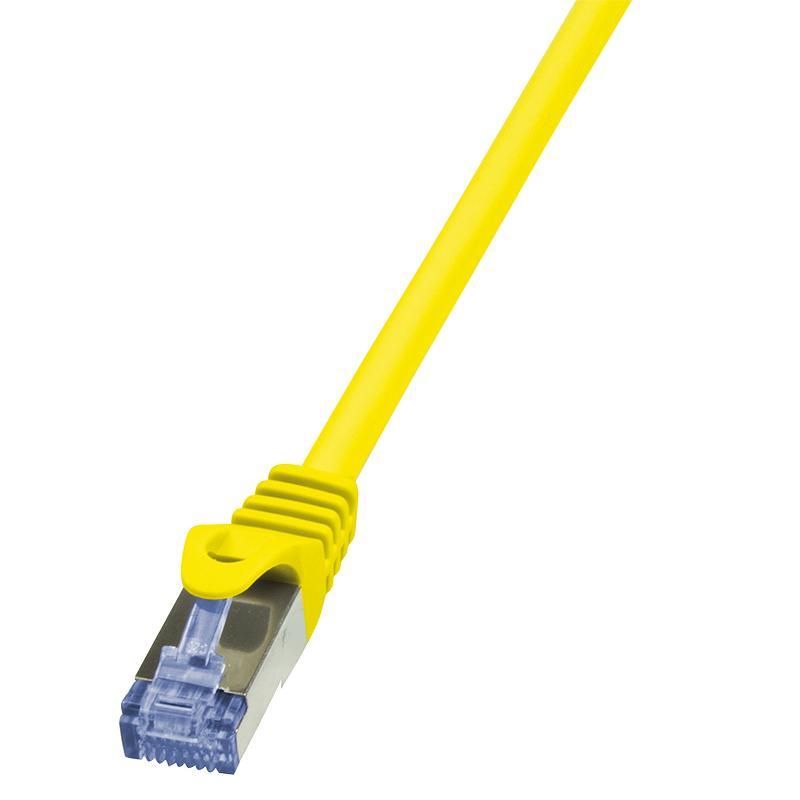PATCH CORD S/FTP LOGILINK Cat6a, LSZH, cupru, 3 m, galben, AWG26, dublu ecranat  CQ3067S  (include TV 0.15 lei)