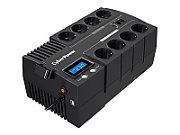 UPS Cyber Power BR700ELCD, 700 VA, 420 W, cu management, line-interactive, 8x Schuko, 1x USB, 12V 7.2Ah 28 min, LCD, Brick, Negru