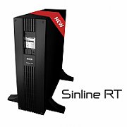 UPS Ever Sinline RT XL 3000, 3000 VA, 3000 W, cu management, line-interactive, 2x Schuko, 6x C13, 1x C19, 1x USB, 12 V / 7Ah LCD, Tower/Rack 3U, Negru