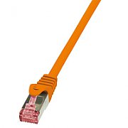 PATCH CORD S/FTP LOGILINK Cat6a, LSZH, cupru, 7.5 m, portocaliu, AWG26, dublu ecranat  CQ3088S  (include TV 0.75 lei)