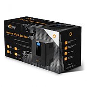 UPS nJoy PWUP-LI080H1-AZ01B, 800 VA, 480 W, cu management, line-interactive, 2x Schuko, 4 minute (50% sarcina), Negru