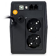 UPS nJoy PWUP-LI060H1-AZ01B, 600 VA, 360 W, cu management, line-interactive, 2x Schuko, 7 minute (50% sarcina), Negru