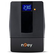 UPS nJoy PWUP-LI060H1-AZ01B, 600 VA, 360 W, cu management, line-interactive, 2x Schuko, 7 minute (50% sarcina), Negru