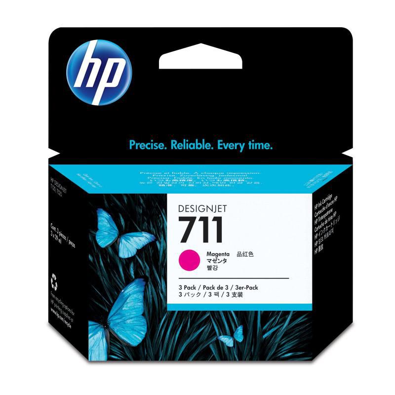Cartus cerneala HP CZ135A ,Magenta ,3x29 ml ,Original (711m)