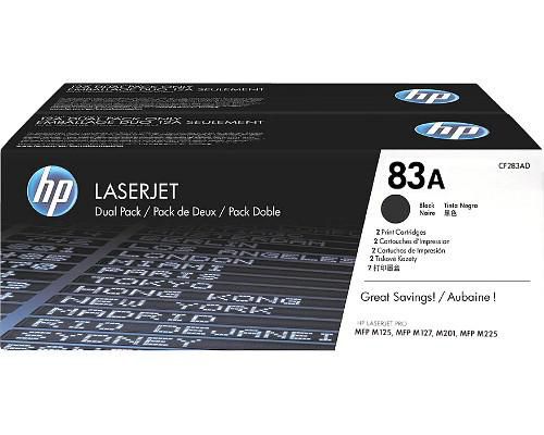 Cartus toner HP CF283AD ,Negru ,2x1500 pagini ,Original (83A)