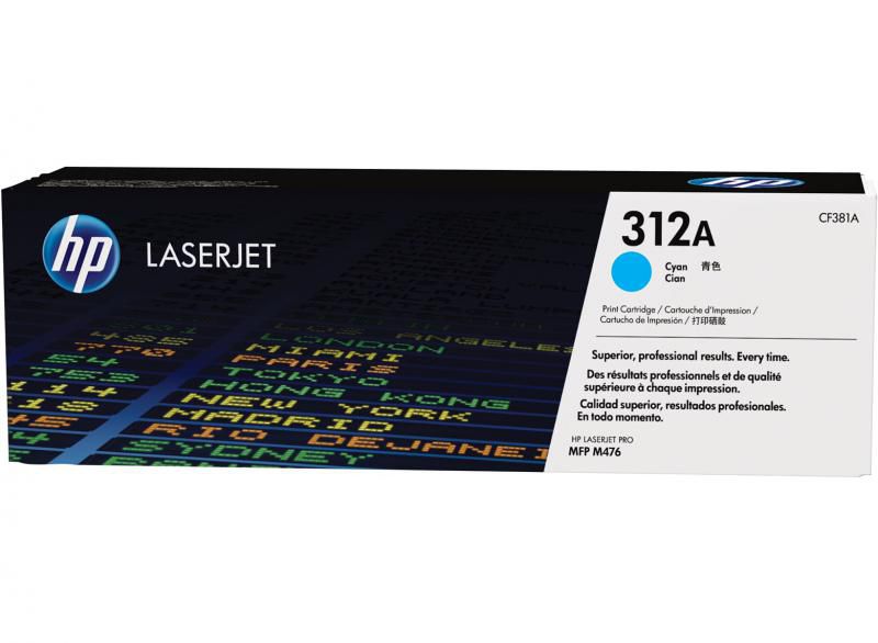 Cartus toner HP CF381A ,Albastru ,2 700 pagini ,Original (312A)