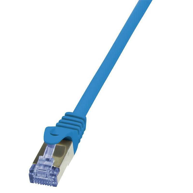 PATCH CORD S/FTP LOGILINK Cat6a, LSZH, cupru, 7.5 m, albastru, AWG26, dublu ecranat  CQ3086S  (include TV 0.75 lei)
