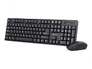 KIT wireless GEMBIRD, tastatura wireless 104 taste + mouse wireless 1000dpi, 4 butoane, rotita scroll, black  KBS-W-01   (include TV 0.75 lei)