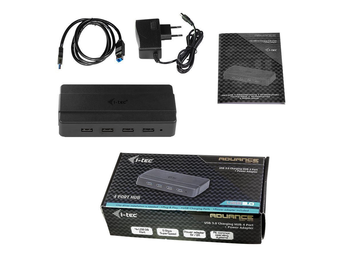 ITEC U3HUB445 i-tec USB 3.0 Charging HUB 4 Port cu Ã®ncÄƒrcÄƒtor 1xport alimentare USB 3.0