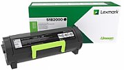 Cartus toner Lexmark 51B2000 ,Negru ,2500 pagini ,Original (51B2000)