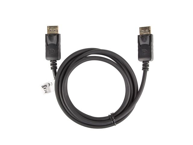 Cablu DisplayPort 1.2, 4K, T/T 1.8m, CA-DPDP-10CC-0018-BK, Lanberg