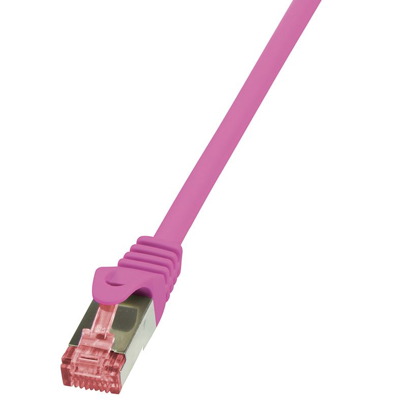Patch cord Logilink  RJ45, 25 cm, roz