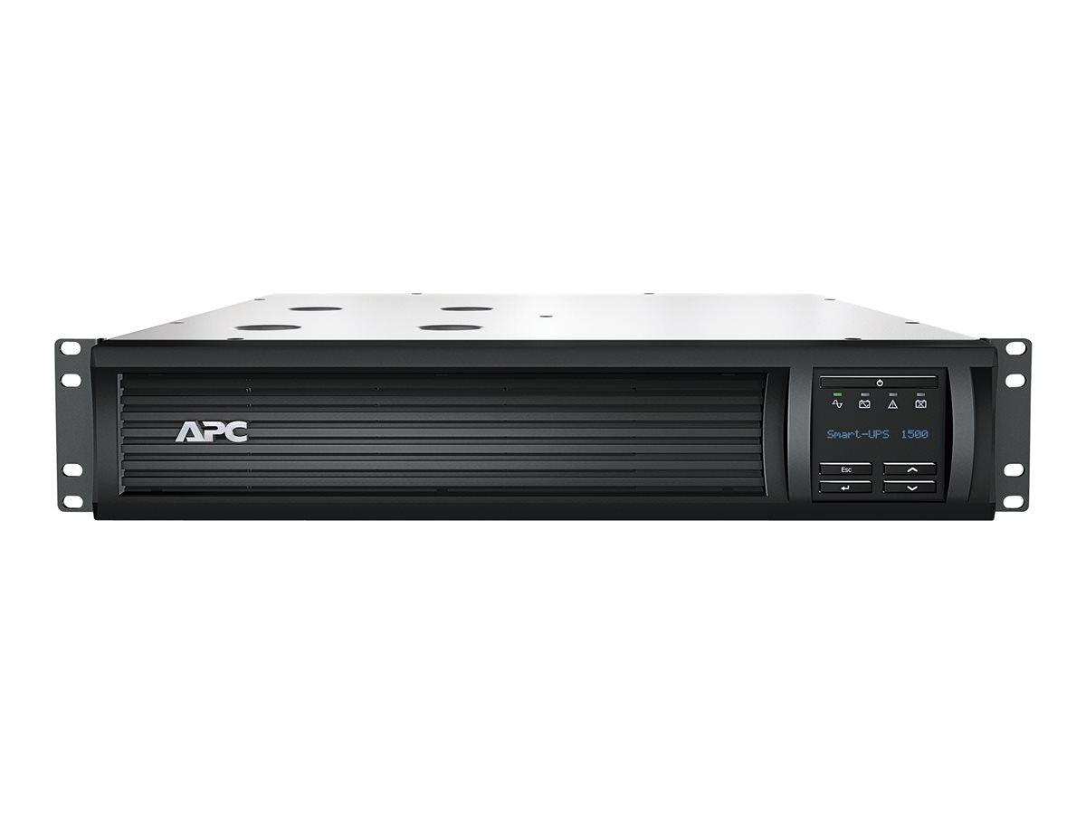 UPS APC SMT1500RMI2UC, 1500 VA, 1000 W, line-interactive, 4x C13, 1x C14, 1x RJ45, 1x USB, LCD, Rack 2U, Negru