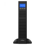 UPS nJoy PWUP-OL300BA-AZ01B, 3000 VA, 3000 W, cu management, on-line, 8x C13, 11 minute (50% sarcina), Tower/Rack 2U, Negru