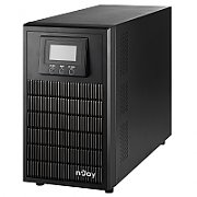 UPS nJoy PWUP-OL300AP-AZ01B, 3000 VA, 2700 W, cu management, on-line, 4x Schuko, 10 minute (50% sarcina), Negru