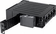 UPS Eaton ELP650DIN, 650 VA, 400 W, cu management, line-interactive, 4x Schuko, 1x C14, 1x USB, 12V 7Ah Sealed Lead-acid, Tower, Negru