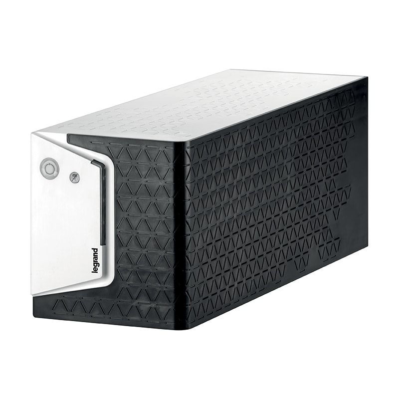 UPS LeGrand MULTIPLUG 600, 600 VA, 360 W, cu management, line-interactive, 6x Schuko, 1x USB, 12V 7.2Ah Tower, Negru