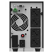 UPS nJoy UPOL-OL200EP-CG01B, 2000 VA, 1600 W, cu management, on-line, 4x Schuko, 7 minute (50% sarcina), Negru