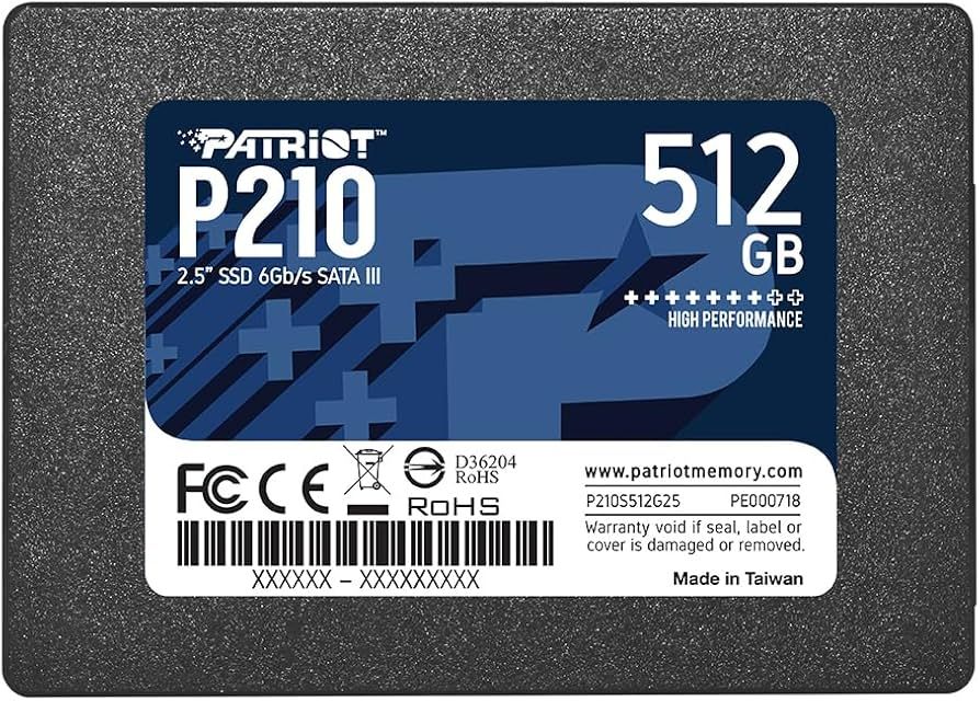 SSD PATRIOT P210 512 GB SATA3 2.5 inch