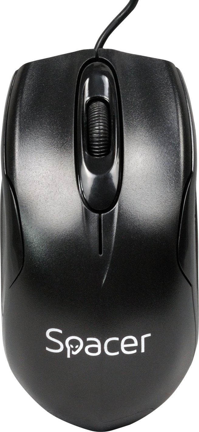 MOUSE  Spacer, PC sau NB, cu fir, USB, optic, 800 dpi, butoane/scroll 3/1, , negru,  SPMO-M11  (include TV 0.15 lei)