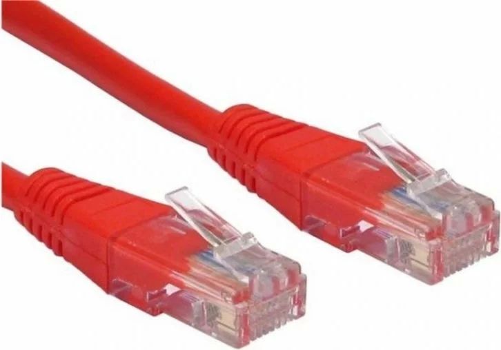 Patch cord Spacer  RJ45, 2 m, rosu