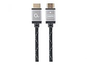 CABLU video GEMBIRD, HDMI (T) la HDMI (T), 2m, premium, conectori auriti, rezolutie maxima 4K (3840 x 2160) la 60 Hz, negru,  CCB-HDMIL-2M  (include TV 0.15 lei)