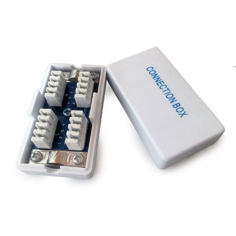 MUFA RJ-11 GEMBIRD pt. cablu telefon, telefon, RJ-11 (T), plastic, 100 buc,  MP-6P4C/100