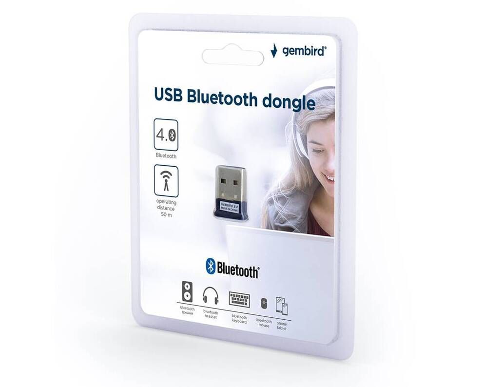ADAPTOARE Bluetooth Gembird, conectare prin USB 2.0, distanta 50 m (pana la), Bluetooth v4.0, antena interna,  BTD-MINI5