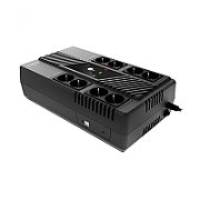 UPS nJoy UPCSBLS660TTOAZ01B, 600 VA, 360 W, cu management, line-interactive, 8x Schuko, 5 minute 30 sec (50% sarcina), Brick, Negru