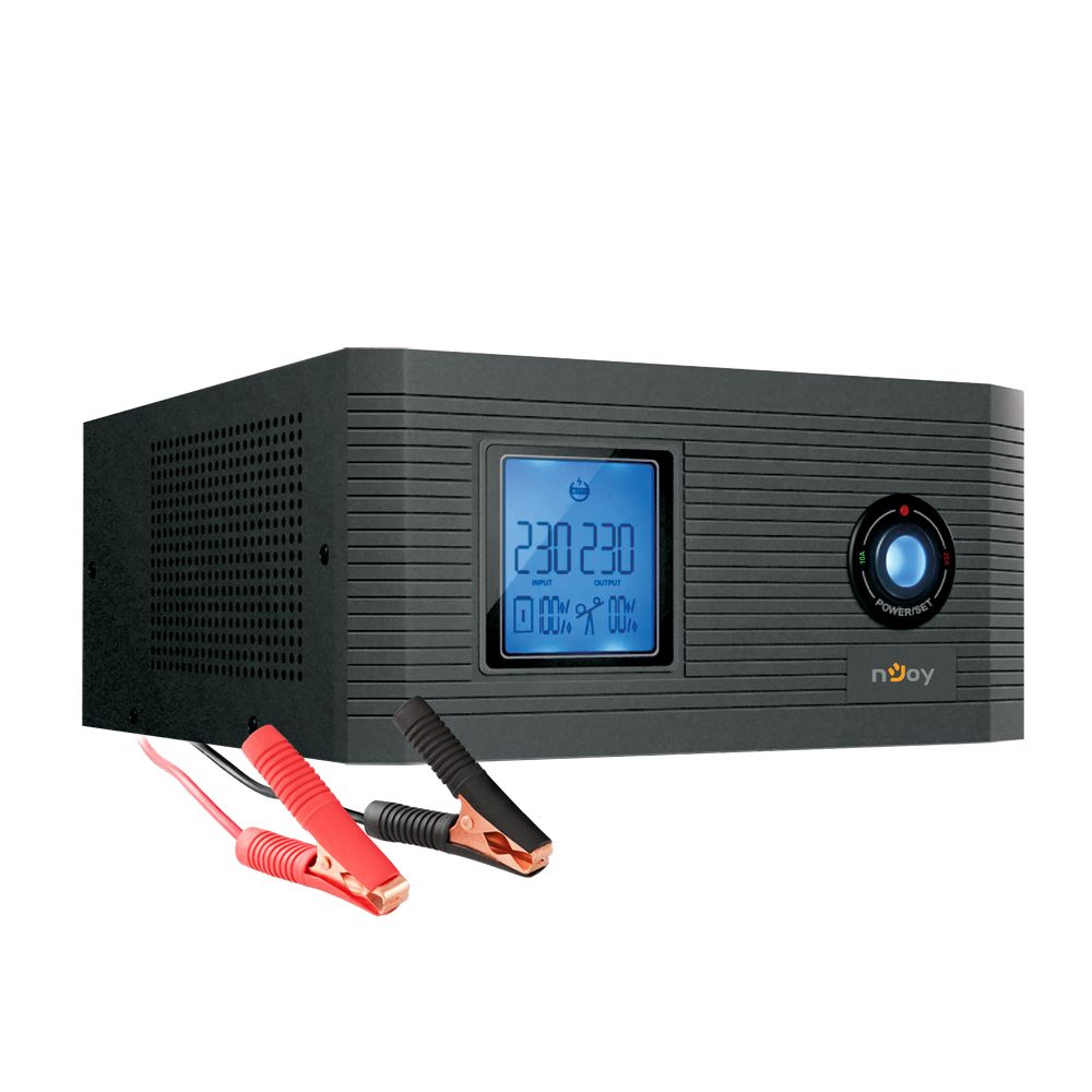 UPS nJoy UPCSTLP860TAICP01B, 600 VA, 500 W, line-interactive, 2x Schuko, Negru