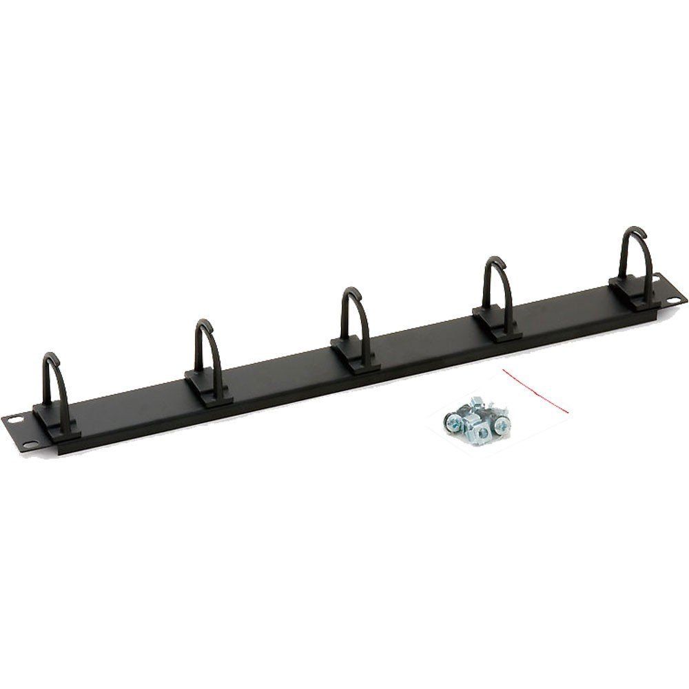 Panou cable management Triton RAB-VP-X13-A1, 19-inch, 1U, negru, 5 inele